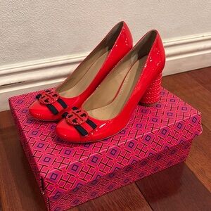 Tory Burch Red Patent Leather Pump Size 7